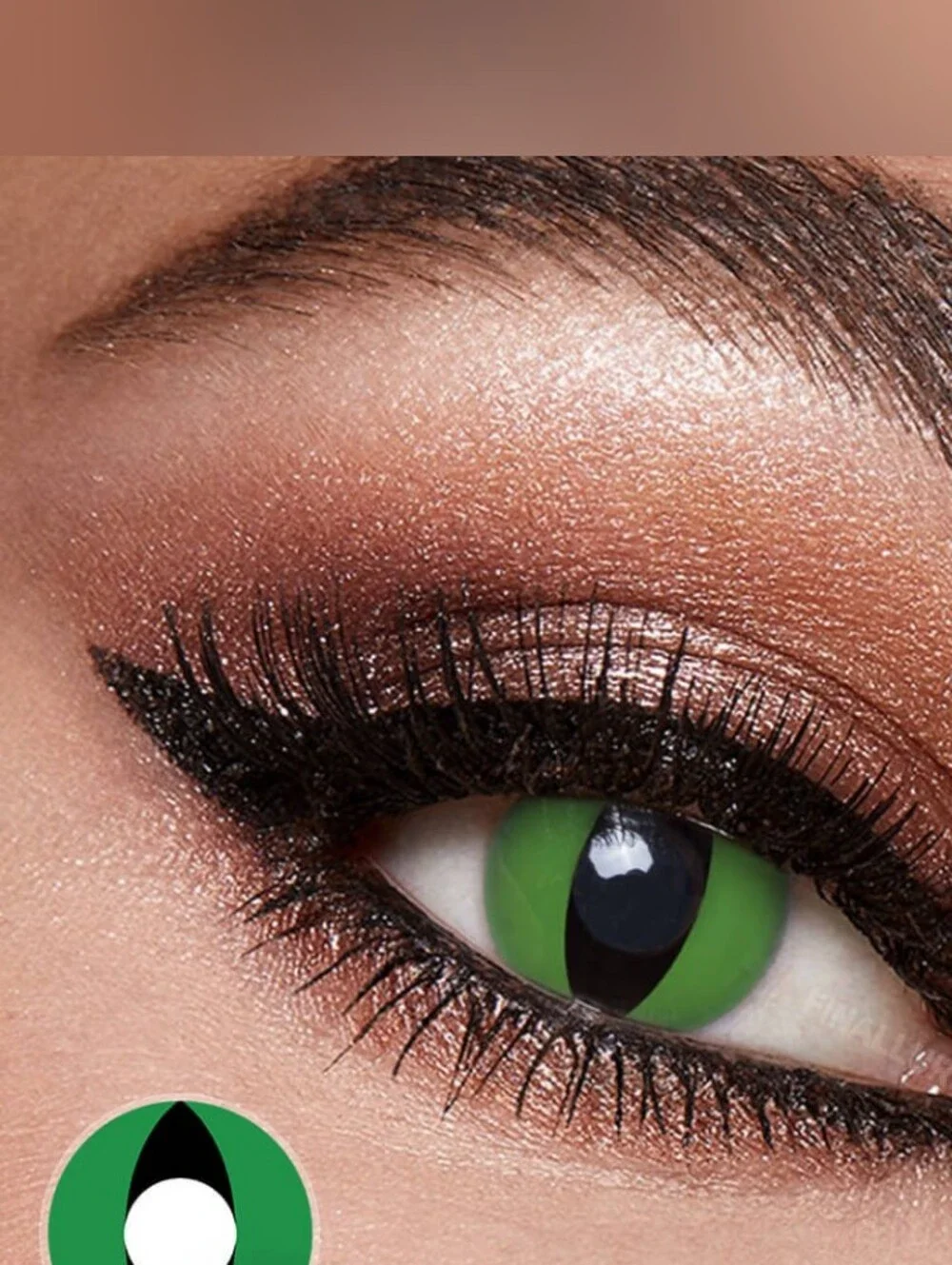 Green Cat Eye Color Eye Wear Lenses - Costume Enhancements